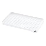 リッチェル プラスチック 水切りトレー ホワイト 41×28×5ｃｍ シェリー 排水トレー止水栓付 S リバーシブル 抗菌加工