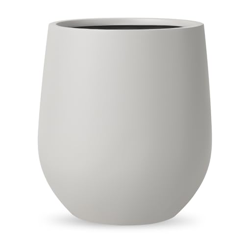 Corso Fiberstone Round Planter with Drainage Hole