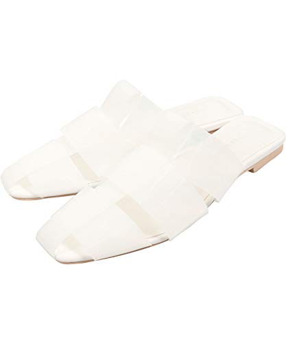 [神戸レタス] ワイド メッシュ サボ [I2117] レディース シューズ L クリアホワイト