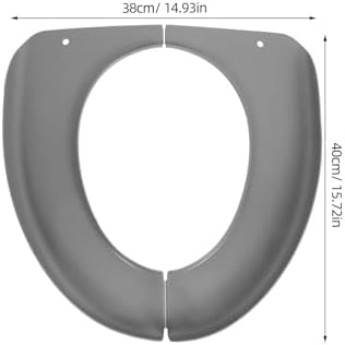 SKISUNO 2pcs Portable Toilet Seat Cover and Adults Lightweight Plastic Training Pad Easy Maintenance for Home Bathroom and Hotel Bathroom Year Round Use