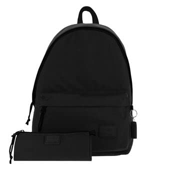 Totto - Conjunto mochila y estuche Kalex - Perfectos para tu día a día - Conjunto en color negro