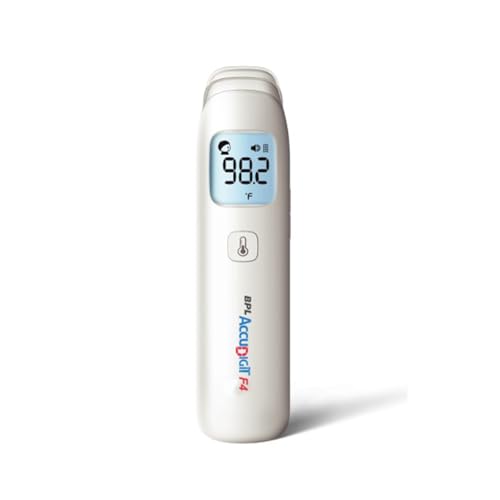 BPL Medical Technologies Accudigit F4 Non Contact Infrared Thermometer - Fast & Accurate Forehead Thermometer for Adults & Kids (White) - Image 2 thumbnail