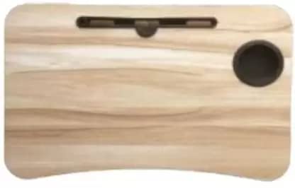 UNIVE Laptop Table - Adjustable Height and Angle for Comfortable Ergonomic Computing(Wooden)