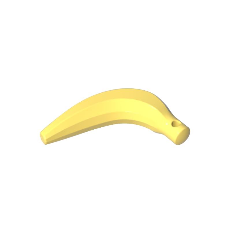 33085 Food Plant, Banana 50 Pieces GDS-1446 Compatible with Lego Building Blocks Color:Bright Light Yellow