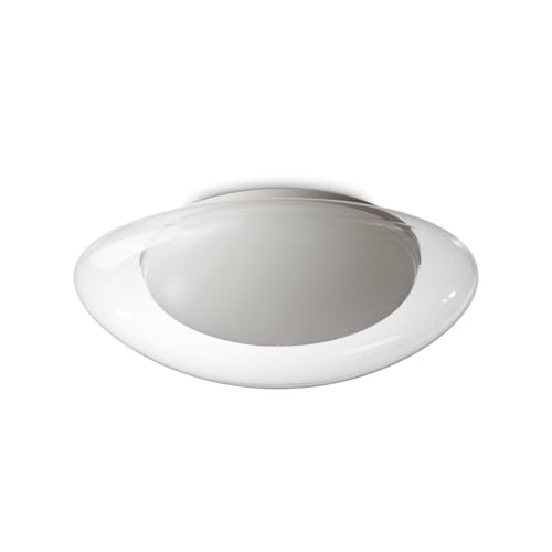 Plafonnier LED Ideal Lux SQUISH 64cm transparent pour un salon moderne