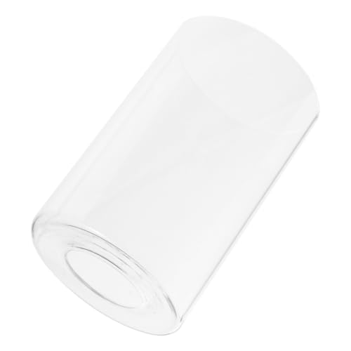 UKCOCO Pantalla De Vidrio Pantalla Colgante De Cristal Pantallas De Lámpara De Vidrio De Reemplazo Pantalla De Lámpara De Vidrio Cilíndrico Cubierta De Luz Clara Transparent