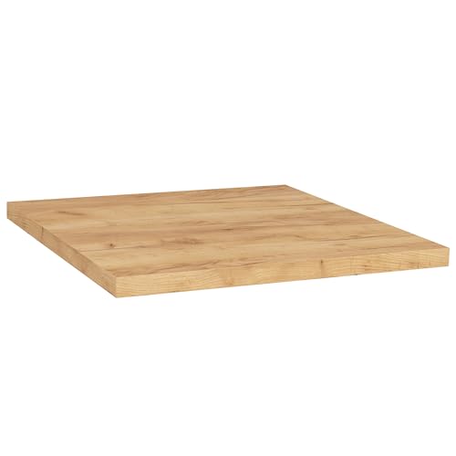 AKORD Küchenarbeitsplatte Für Unterschränke OLIWIA S60 60 cm | Schichtstoffplatte | ABS-Kante | Universalfarbe | Für Unterschränke | B60 x H3,2 x T60 cm | 7,10 kg | Eiche Craft