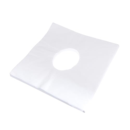 Housse de Massage pour Visage jetable blanche avec trou en lot de 200