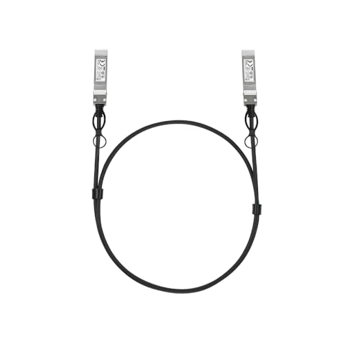 Image of Omada 25G SFP28 DAC Cable, 1m(3.28ft), Universal Compatible(SM6220-1M) | Passive Twin-ax Cable with 2 SFP+ Connectors