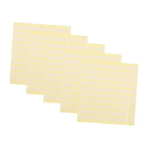 ZUNOXAZ 500個 透明高粘着両面テープ 丸型固定用 接着シール 多用途 ガラス 属 プラスチック対応 剥がしても跡残らず キッチン 収納 スマホケ