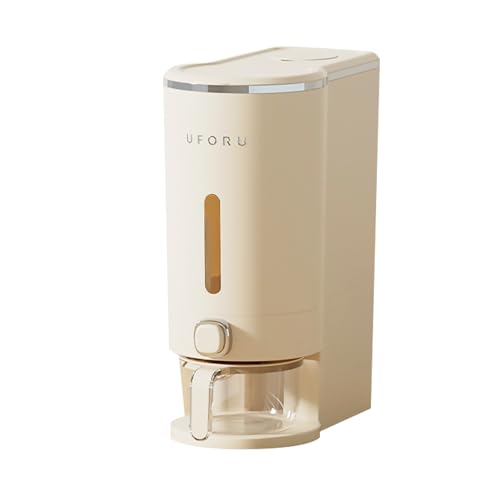 Sellado Dispensador de Cereales de 10 KG Contenedor de Almacenamiento de Alimentos Cubo de Grano con Tapa Depósito de Arroz para Cocina Soja Soja Cebada Frijol Mungo