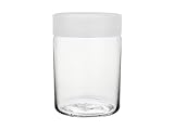 Glasmark KROSNO 1992 Glasbehälter mit Deckel - 4er Set 890 ml - Stapelbare Vorratsgläser für Küche und Vorratsschrank - Transparente Vorratsdosen für Lebensmittel wie Nudeln oder Müsli