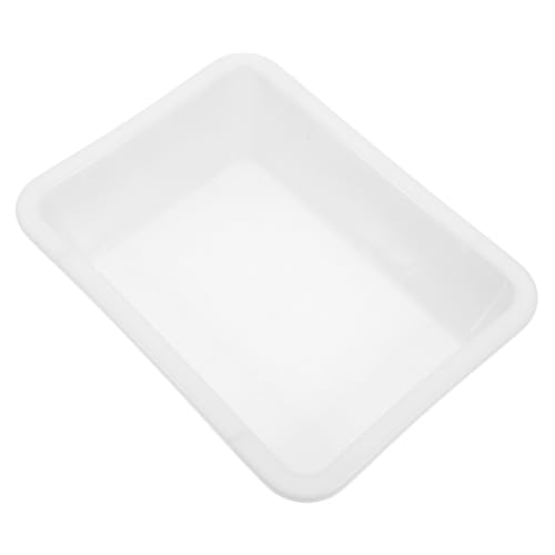 SKISUNO Alkali Resistant Storage Plate Lab Dish Tray Leak-Proof Tray Organizer Square Plastic Tray for Experiment Equipment