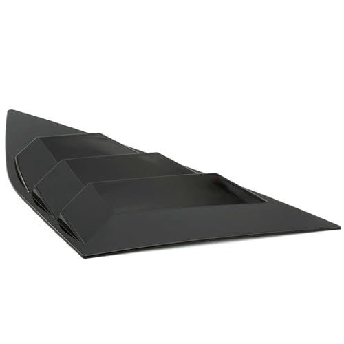 Tongtuo Persianas para Ventana Trasera de Coche Compatibles con ST RS MK3, Negro Brillante, Paquete de 2 (Black)