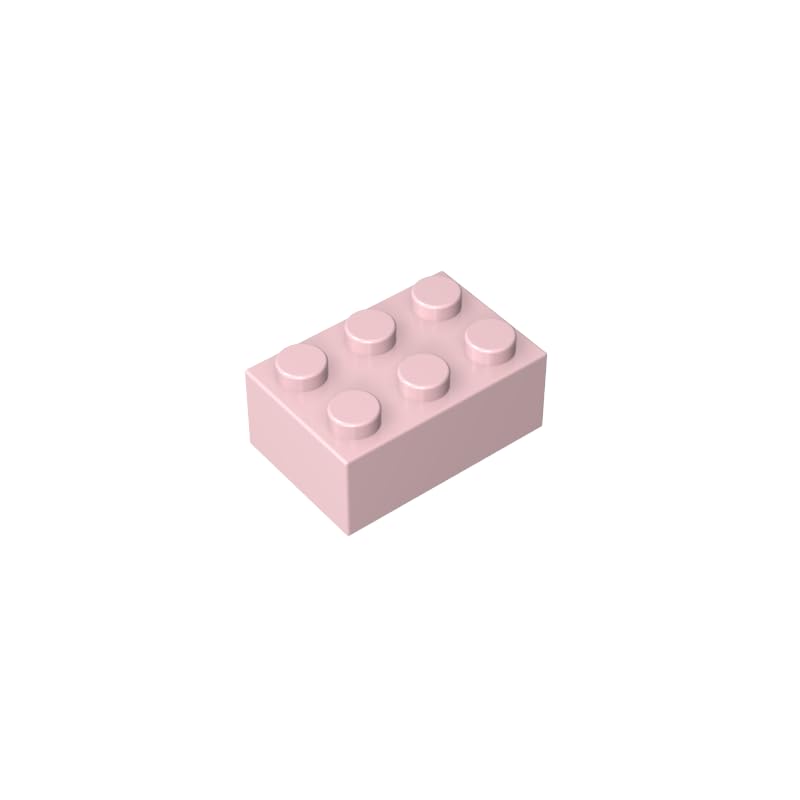 Gobricks 3002 Basic Bricks Brick 2x3 50 Pieces GDS-541 Compatible with Lego Building Blocks Color:light pink 17 — image 1