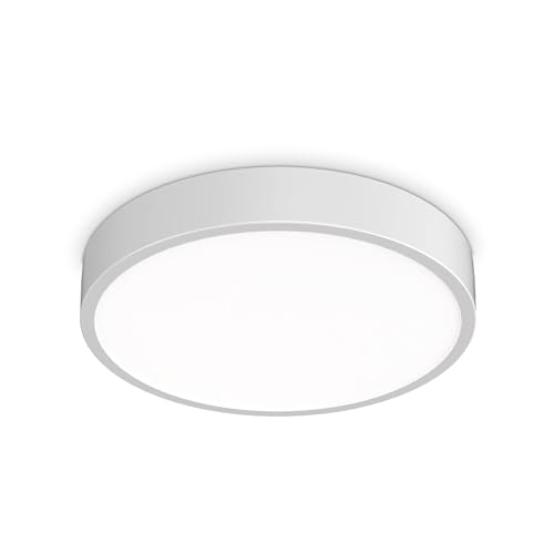 Plafón Ray metal blanco LED pour éclairer une salle de bain moderne