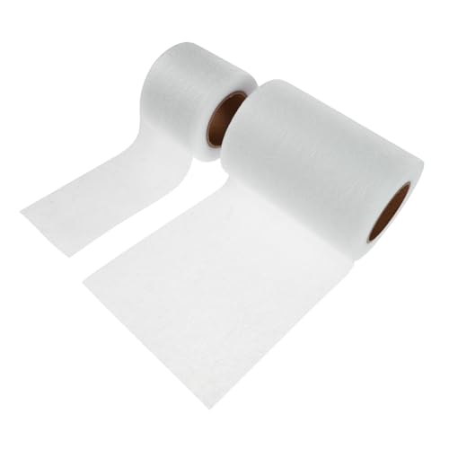 Sewroro 2 Piezas Fusible Bonding Web Doble Cara Termoadhesivo para Ropa y Textiles DIY Costura Patch Calor Activado Transpirable