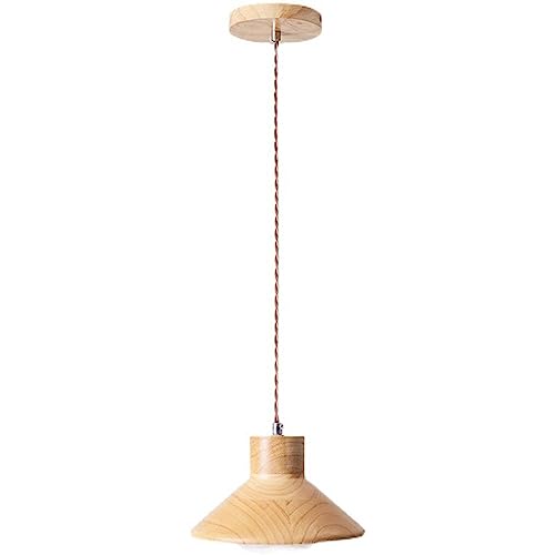 Suspension decorative cuisine et îlot en bois naturel
