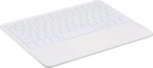 Image of RTSY Keyboard case for Samsung Galaxy Tab A11+ / A11 Plus 2025 (11 Inch) & A9+ / A9 Plus 2023 (11 Inch),7-Color Backlit & Touchpad,Multi Angle,Wireless Magnetically Detachable Keyboard Cover-Grey /White