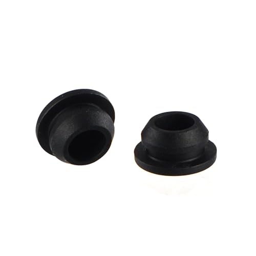 Image of RUIAN 20 Pcs Silicone Plugs, Waterproof Tapered Round 9mm Hole Stoppers, Hole Stoppers Waterproof Hole Plug for Metal Tube, Black.