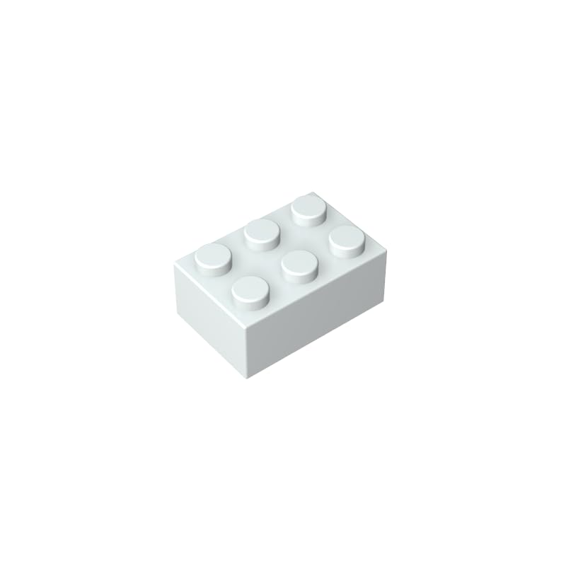 Gobricks 3002 Basic Bricks Brick 2x3 50 Pieces GDS-541 Compatible with Lego Building Blocks Color:Milky White