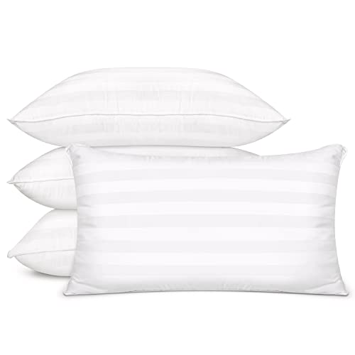 Image of COZSINOOR Bed Pillows for Sleeping [Pack of 4] Cozy Dream Series Hotel Quality Pillows Premium Plush Fiber, Breathable Cooling Cover Skin-Friendly