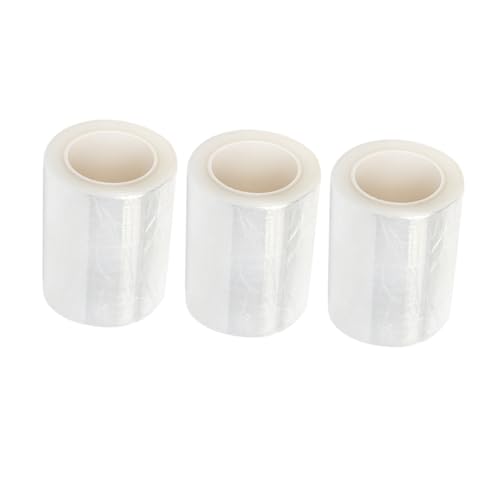 TOGEVAL Film Transparente para Labios 3 Piezas Cinta Adhesiva Transparente Suave y Adherente Película Protectora para Bordado Semipermanente Uso Salones de Belleza y Hogar