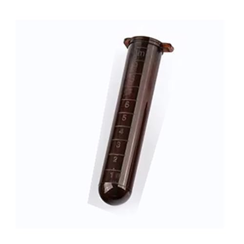 Cristalería de Laboratorio Tubo de centrífuga de plástico marrón de 5 ml, 10 ml y 15 ml con tapa graduada, vial de muestra, equipo de laboratorio(0.5ml-1000Pcs)