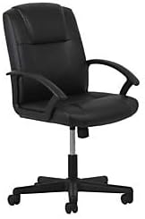 OFM Essentials Collection Executive Office Chair, Bonded Leather, in Black