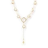 ELEXIS Simple Real White Pearl Choker Necklace For Women Trendy Handmade Wedding Adjustable Y Dainty