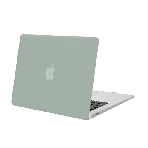 MOSISO 対応機種 MacBook Air 13 インチ A1369 / A1466 専用(2010-2017) プラスチック ハードケース 薄型 耐衝撃 保護 シェルカバー (レトロ グリーン)