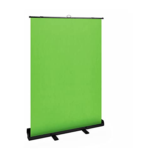 Fromm & Starck Star_PFGS_02 Fond Vert Rétractable Dépliable Chromakey avec Support Autoportant Déroulant Green Screen Portable (153,8 x 199 cm, Boitier en Aluminium avec poignée) Cover