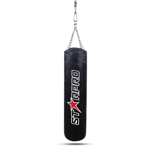 Starpro Boxsack Schwarz Gefüllt mit Kette