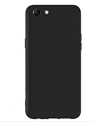 Image of Mobile Back Cover Case for Realme 1 (Silicone Case|CameraProtection|Black SC1510)
