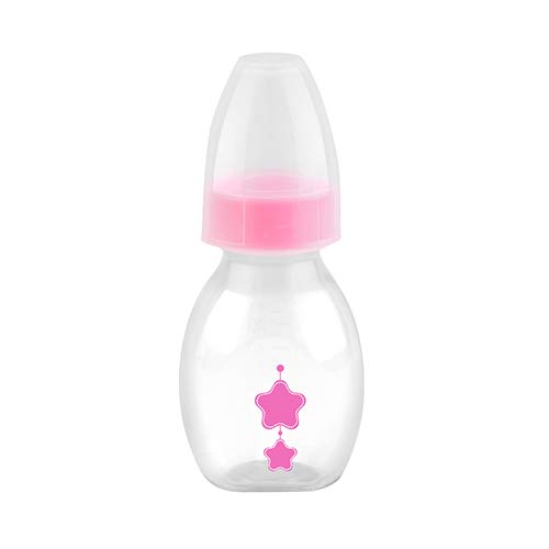 MINI MAMADEIRA (CHUCA) COM BICO EM SILICONE 60ml - ROSA, Petita, Rosa