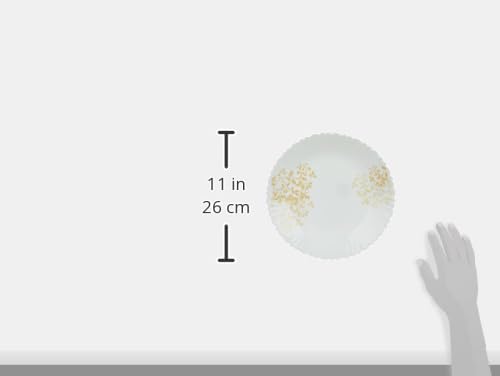 Image of Larah by Borosil Ingot Fluted Series Opalware Dinner Set | 27 Pieces for Family of 6 | Microwave & Dishwasher Safe | Bone-Ash Free | Crockery Set for Dining & Gifting | Plates & Bowls | White