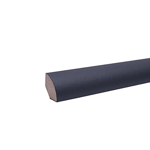 Preisvergleich Produktbild Leiste24 Viertelstableiste aus MDF 12 x 12 x 2.600mm Grau