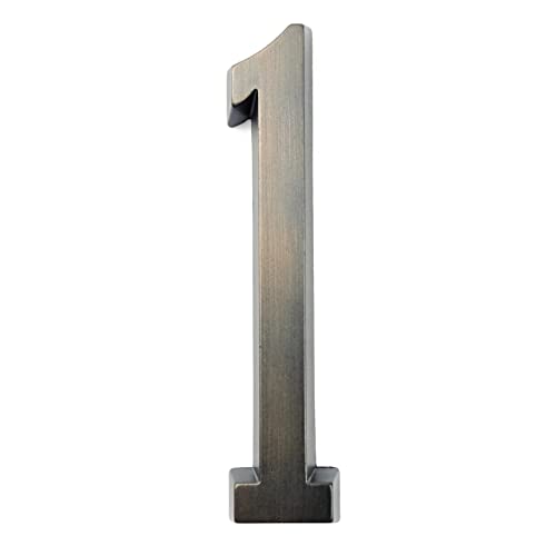 NúMeros Placa Casa Flotante 3D Bronce Envejecido 4 Pulgadas 101mm NúMero Adhesivo Puerta Autoadhesiva para DíGitos AleacióN Zinc Galvanizado BuzóN Patio Stree SeñAl DireccióN 0-9 AntióXido (1) Cover