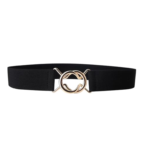 Stretchy Waist Belt, Elegant Alloy Buckle Comfortable Women Dress Waist Belt for Tops for Coats (#2)