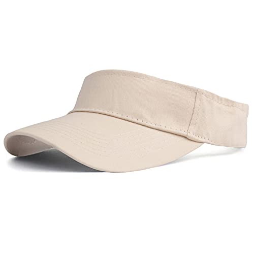 Image of HH HOFNEN Sports Sun Visor Hats Cotton Twill Ball Adjustable Sun Caps for Men Women