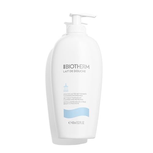 Biotherm Lait De Douche Duschgel, erfrischende Duschcreme mit Life Plankton und Zitrusextrakten, belebende Duschseife für intensive Feuchtigkeit und ein geschmeidiges Hautgefühl, 400 ml