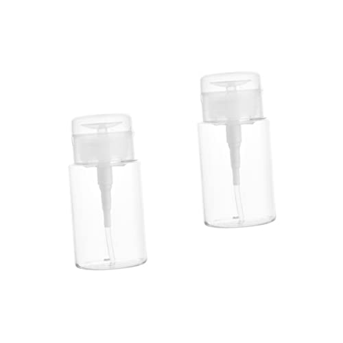 AUTSUPPL 2個 メイク落としウォーターボトル 化粧品ボトル トラベル ーション コンテナ 液体用の旅行用コンテナ エアレスポンプボトル 旅行瓶 アクリル Transparent