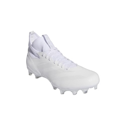 adidas Mens Adizero Impact Football Sneakers Shoes - White - Size 12 M