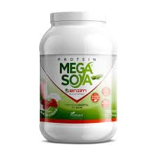 Protein Mega Soya Sabor Nata-Fresa – Pack de 2 Unidades (1kg c/u) – Aislado de Proteína de Soja de Alta Pureza – Rica en Aminoácidos y Glutamina – Sin Lactosa – 2kg Total