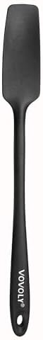Vovoly Silicone Jar Spatula, Small Head with Long Handle, Rubber ...