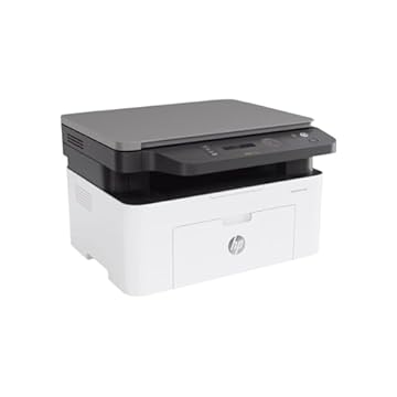 Impressora Multifuncional HP Laser MFP 135w 220v. Tecnologia de Impressão Laser Wi-Fi. Funções: Imprimir, Copiar, Digitalizar. Cor Branca/Preta (4ZB83A#AC8)