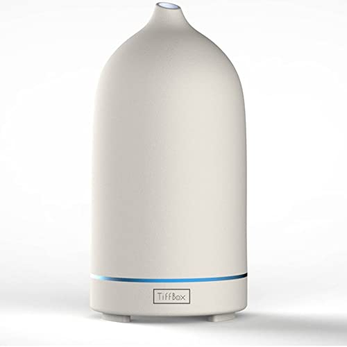 Ceramic Essential Oil Diffuser for Essential Oils Handcrafted Ultrasonic Humidifier 100ml Aromatherapy Diffuser Waterless Auto Shut-Off 4 Timing Set 7 Color Changing LED for Home Office Ceramic Essential Oil Diffuser for Essential Oils Handcrafted Ultrasonic Humidifier 100ml Aromatherapy Diffuser Waterless Auto Shut-Off 4 Timing Set 7 Color Changing LED for Home Office