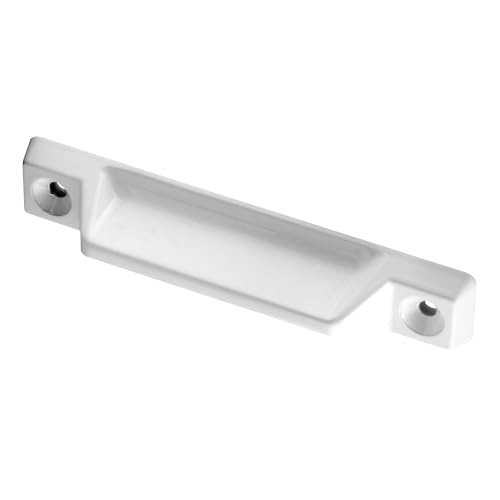 Prime-Line F 2630 Deluxe Sash Lift, 3-5/16 In., Diecast Construction, White (2 Pack)