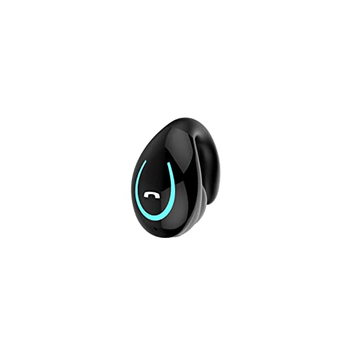 Open Ear Headphones Wireless Earbuds Bluetooth Sport Headset Single Mini Earpiece Tiny Ear Buds Discreet Microphone Waterproof Lightweight Long Battery Life For Running Workout Android Ios Black #TOP7