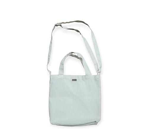 Bolsa Transversal Estilo Carteiro em Algodão Cru